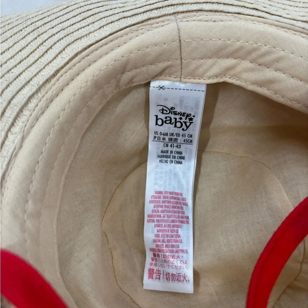 Disney Straw Hat 0-6 Months